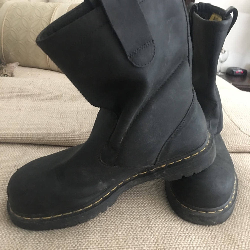 dr. martens men’s work boots;